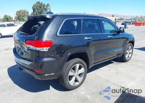 2014 Jeep Grand Cherokee Overland z USA, uszkodzony, nr VIN 1C4RJFCG4EC361981